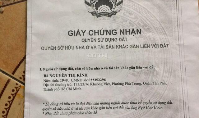 Chính chủ cần bán gấp nhà hxh sạch sẽ an ninh Khuông Việt gần Tống Văn Trân, 67.4m2 1 lầu cũ