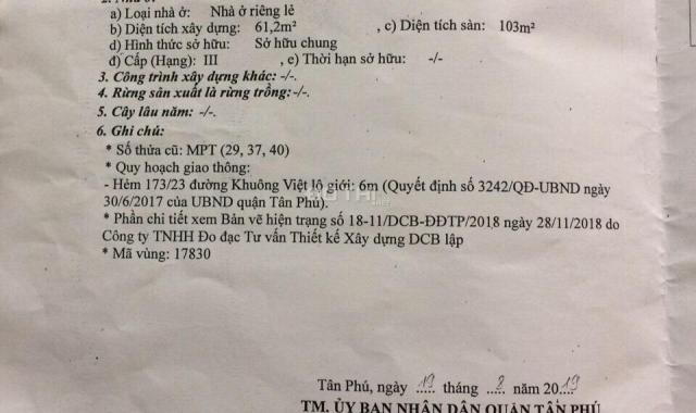 Chính chủ cần bán gấp nhà hxh sạch sẽ an ninh Khuông Việt gần Tống Văn Trân, 67.4m2 1 lầu cũ