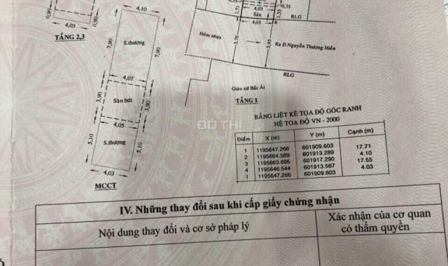 Tôi cần bán gấp nhà đường Nguyễn Thượng Hiền, Q. Gò Vấp, SHR, 71.6m2, giá: 2tỷ2