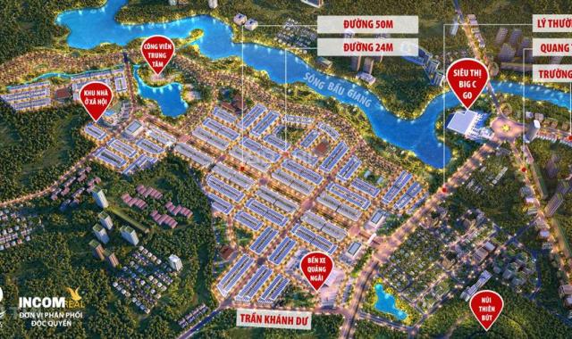 Bán lô đất 125m2, đường 24m, ngân hàng hỗ trợ 70%, gần siêu thị Big C Quảng Ngãi. LH: 0899246438