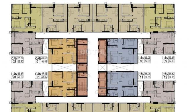 Bán căn hộ chung cư tại dự án Hateco Apollo, Nam Từ Liêm, Hà Nội diện tích 51.7m2, giá 1.6 tỷ