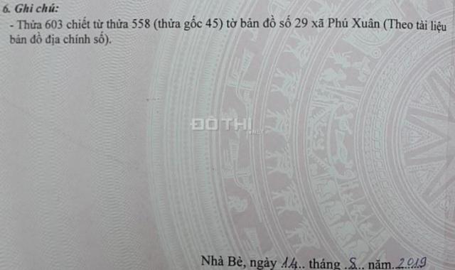 Bán đất tại đường Huỳnh Tấn Phát, Xã Phú Xuân, Nhà Bè, Hồ Chí Minh diện tích 100m2, giá 3.4 tỷ