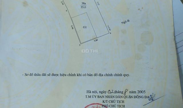 Bán gấp nhà ngõ Thịnh Quang, 55m2 - 4 T - 3.4 tỷ - ngõ sạch thông thoáng ở ngay