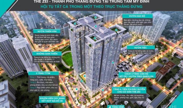 Bán căn 91m2, giá 3,5 tỷ hoàn thiện nội thất hỗ trợ lãi suất 0% 24 tháng tại dự án The Zei Mỹ Đình