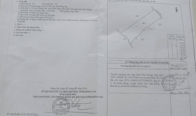 Bán gấp 11.503 m2 đất trồng 1.500 gốc thanh long đang cho thu hoạch