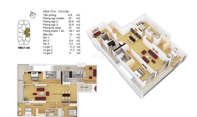 Bán gấp suất ngoại giao CK ngay 800tr căn sky villa 4PN, 210m2 CC Discovery Complex 302 Cầu Giấy