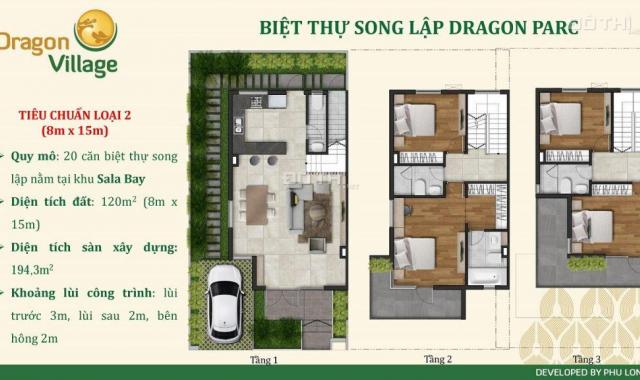 Bán nhanh căn song lập ngay công viên DT: 8x15m, giá 5.4 tỷ (bao hết). LH: 0902 746 319