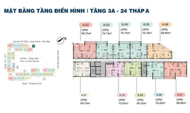 Bán căn hộ penthouse Jamila Khang Điền, 2 tầng, 256m2, 3PN, nhà thô