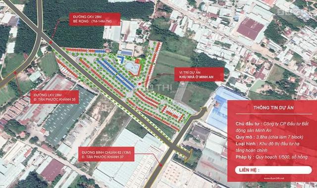 Bán đất nền dự án tại dự án Casa Mall, Tân Uyên, Bình Dương diện tích 60m2 giá 21 triệu/m2