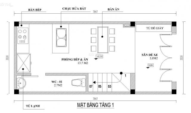 Nhà đẹp, giá rẻ Yên Nghĩa (chưa qua đê), TK hiện tại (4Tx33m2, 3pn) taxi lùi cửa, giá 1,83 tỷ