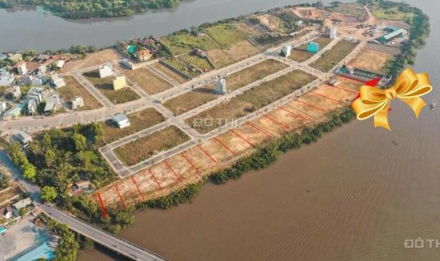 Cần bán 2 lô đất liền kề 12x50m (6x50m) view sông Tắc thổ cư 240m2, giá 12tỷ5 XDTD đường nhựa 12m