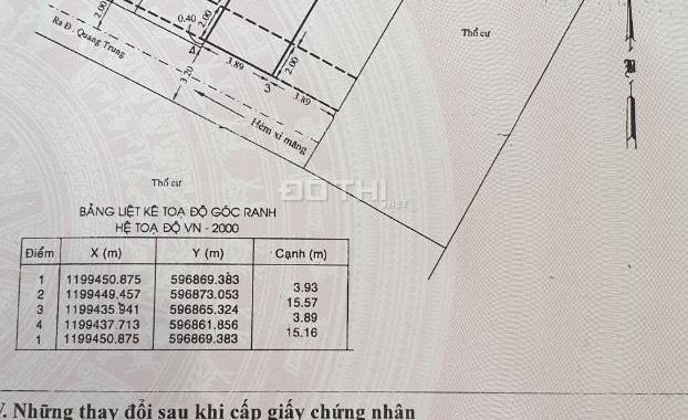 Bán gấp 60m2 đất HXH Quang Trung, P14, Gò Vấp, sổ đỏ, giá tốt