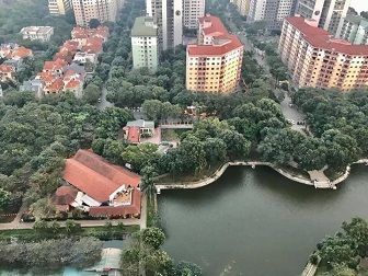 Bán căn góc 2 ngủ, 76m2 chung cư HH3C view hồ Linh Đàm full nội thất, chỉ việc tới ở