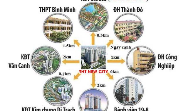 Chính chủ bán gấp căn hộ 69m2 chung cư THT New City gần phố Nhổn, giá chỉ 1 tỷ bao sang tên