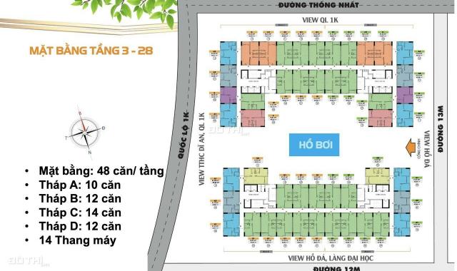 Căn hộ 2PN Bcons Plaza làng Đại Học chuẩn riêng cho cộng đồng tri thức