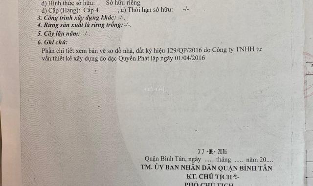 Bán gấp nhà 62/2 Phạm Đăng Giảng, Bình Hưng Hòa, Bình Tân 4.5 x 23m, cấp 4 mới, 2PN + gác rộng