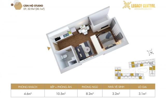 Bán căn hộ giá 999tr, thiết kế theo phong cách Châu Âu tại Thuận Giao Bình Dương