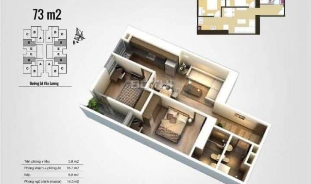 Quá rẻ để sở hữu ngay căn hộ 73m2, 2 pn CT3 The Pride Hải Phát, Hà Đông. Nhà đẹp vuông vắn