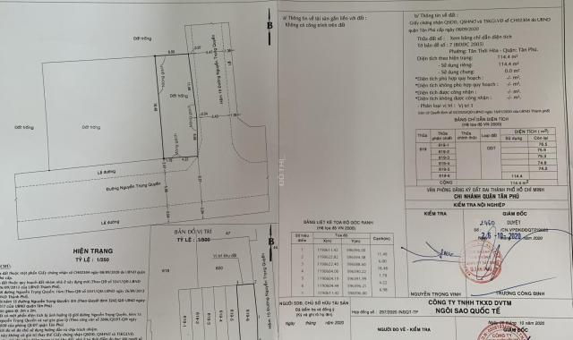 (Đất thổ cư 76tr/m2) đường Kênh Tân Hóa, Nguyễn Trọng Quyền, Quận Tân Phú