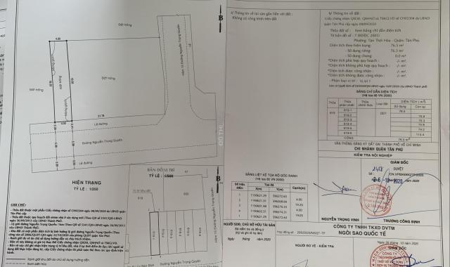 (Đất thổ cư 76tr/m2) đường Kênh Tân Hóa, Nguyễn Trọng Quyền, Quận Tân Phú