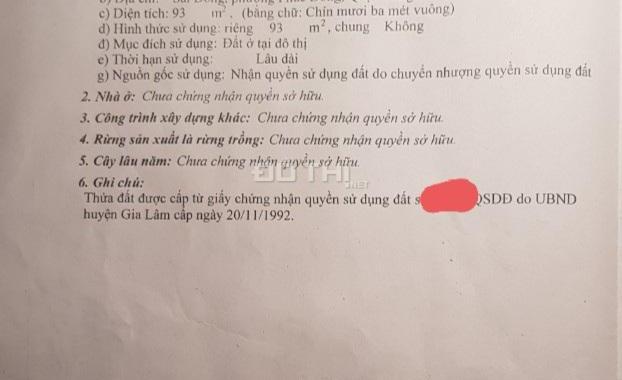 Bán thửa đất KD tốt tại Phúc Đồng, Long Biên, DT: 61.5m2, ô tô vào đất, vị trí đẹp, giá hợp lý