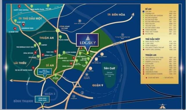 Căn hộ LDG Sky 100% view hồ đại học Quốc Gia, full nội thất, 5 phút đến Metro, bến xe Miền Đông mới
