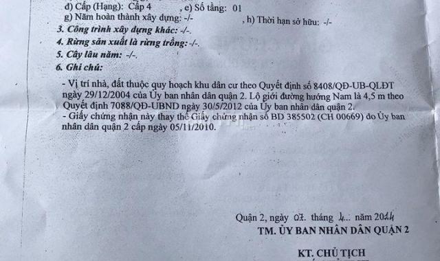 Bán nhà riêng tại Phường Bình Trưng Đông, Quận 2, Hồ Chí Minh diện tích 88.1m2, giá 3.435 tỷ