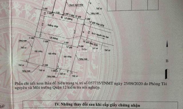 Cần bán gấp lô đất 4 x 13m, KDC đông, XD tự do có Sổ hồng riêng đường Đông Hưng Thuận 14B, Q. 12