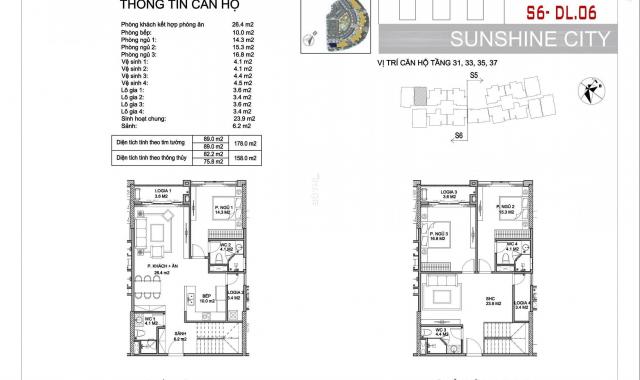 Duplex Sunshine City nhà sang nội thất dát vàng tầm view không giới hạn. Giá chỉ từ 35,5tr/m2
