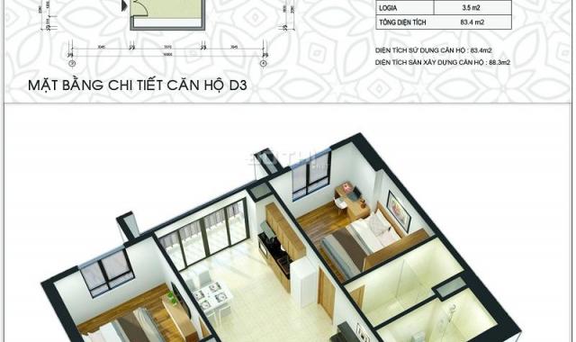 C1 Thành Công, bán căn 3PN duy nhất, DT 88m2, nhận nhà ở ngay, LH 0396993328 Trang