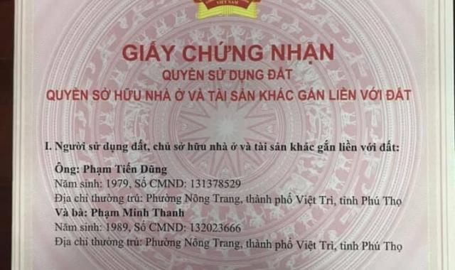 Chính chủ cần bán đất thuộc phường Vân Phú, TP Việt Trì, Phú Thọ
