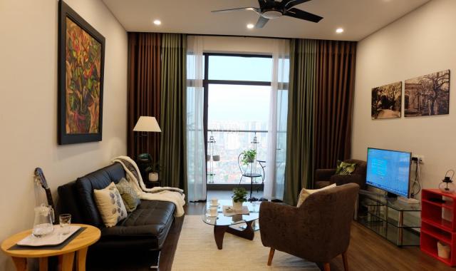 Cho thuê căn hộ tầng 18 tòa T3 chung cư cao cấp Sun Ancora, 95m2, 2PN, 2VS, đủ đồ, 19 tr/th