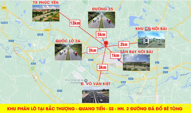 Lô đẹp gần Hồ, đường rộng 6m Chính chủ ở Bắc Thượng, Quang Tiến, Sóc Sơn