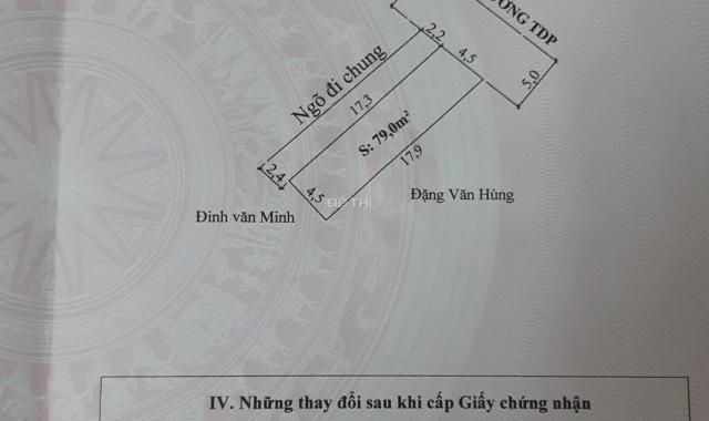 Bán đất phố Vũ Hộ - p. Hải Thành - q. Dương Kinh