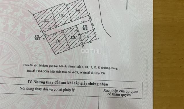 Bán đất tại đường Đại Cát, Phường Liên Mạc, Bắc Từ Liêm, Hà Nội diện tích 38m2