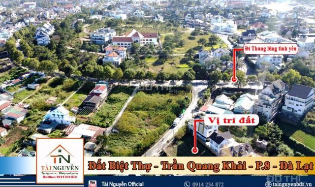 Bán nhanh lô đất 453 m2, full thổ cư mặt tiền đường Trần Quang Khải, P. 8, Đà Lạt giá 18,7tỷ