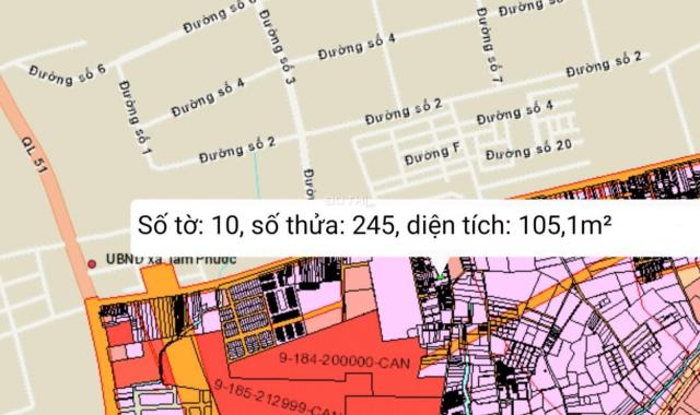 Bán đất tại phố Phùng Hưng, Xã An Phước, Long Thành, Đồng Nai diện tích 105m2 giá 1.5 tỷ