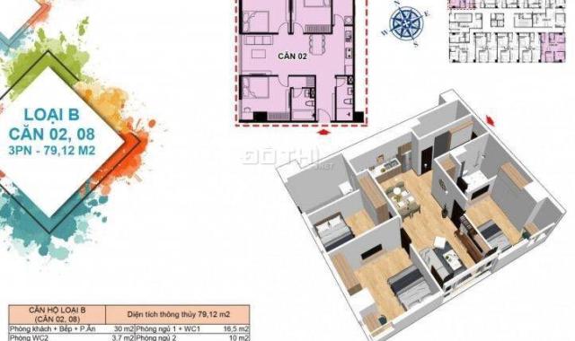 Duy nhất 1 căn hộ Hòa Khánh giá ưu đãi nội bộ, 3PN 86m2 căn góc vuông đẹp, 751 tr hàng đầu tư