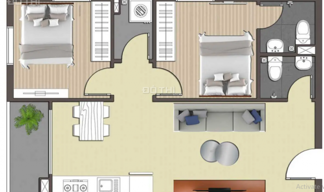 Cần bán căn hộ (63m2) 2 PN 2 WC tại chung cư STown Bình Chiểu, Thủ Đức. Giá: 1.8 tỷ