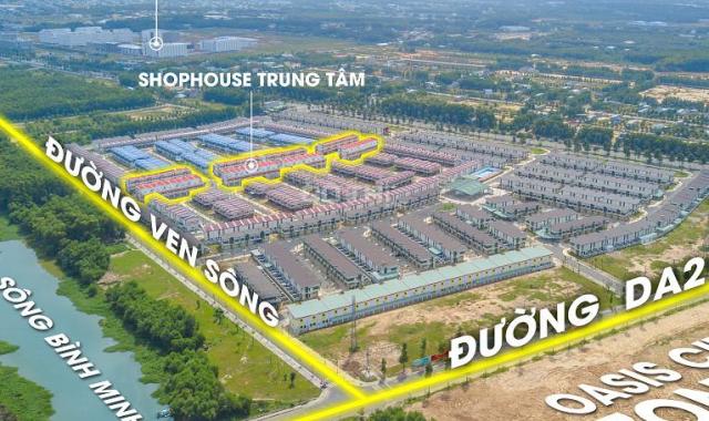 Bán nhà Oasis City, 1 trệt 1 lầu giá 1,45 tỷ, ngay Mỹ Phước 1, thị xã Bến Cát - Bình Dương