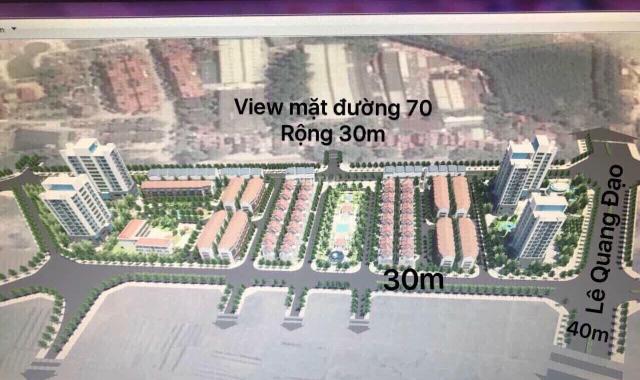 Bán biệt thự liền kề mặt đường 70 và Lê Quang Đạo DT 96m2, mặt tiền 8m, trực tiếp CĐT, 120tr/m2