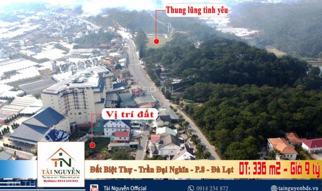 Bán gấp lô đất XD biệt thự 336 m2 ngay cạnh Thung Lũng Tình Yêu, P. 8, Đà Lạt giá 8.5 tỷ