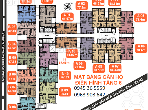 Cần bán gấp căn hộ bàn giao T1/2021 khu Nguyễn Xiển, Hoàng Mai, DT: 78m2, căn góc, 3PN giá bán HĐMB
