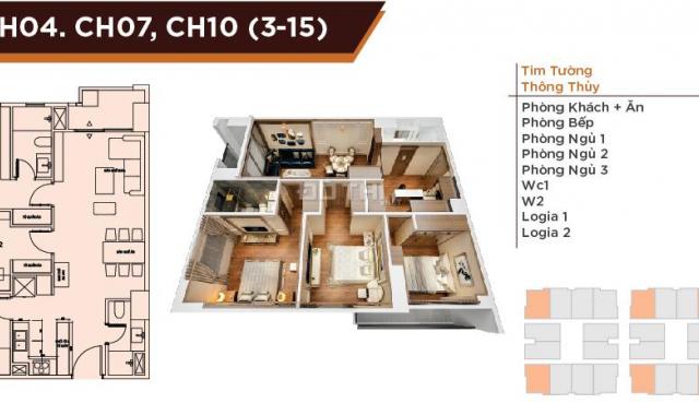 Bán chung cư HC Golden - quỹ căn 3PN full nội thất cao cấp nhất Long Biên nhận nhà ở ngay