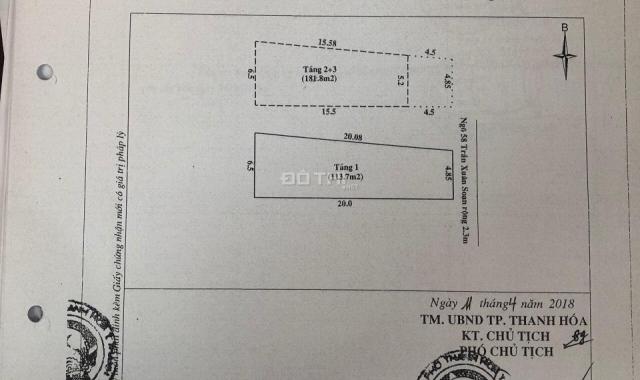 Bán nhà 3 tầng vị trí đẹp, P. Đông Thọ, Tp. Thanh Hóa