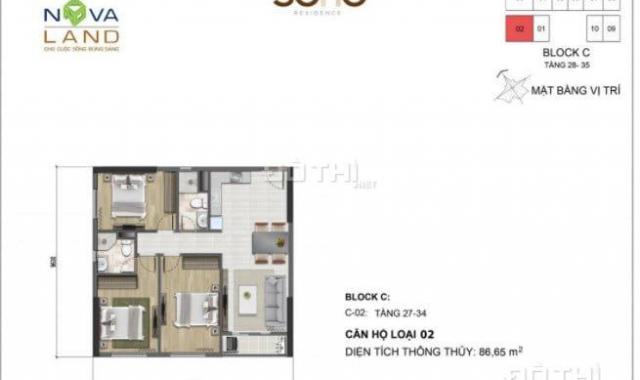 Khách cần bán nhanh căn 3PN dự án Soho Residence Sh - 3x. 02