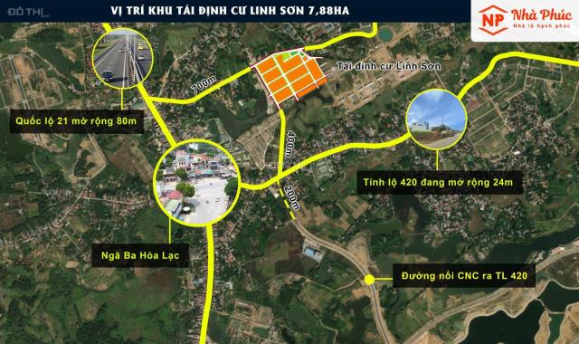 Bán nhanh lô đất DT 150m2, hướng ĐN đẹp nhất khu TĐC Linh Sơn, đường 8m, ô tô đỗ tận cửa