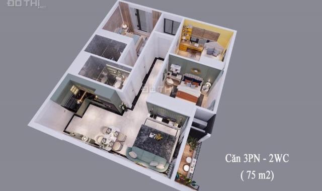 Bán căn hộ chung cư tại Dự án VCI Mountain View, Vĩnh Yên, Vĩnh Phúc diện tích 57m2 giá 19 triệu/m2