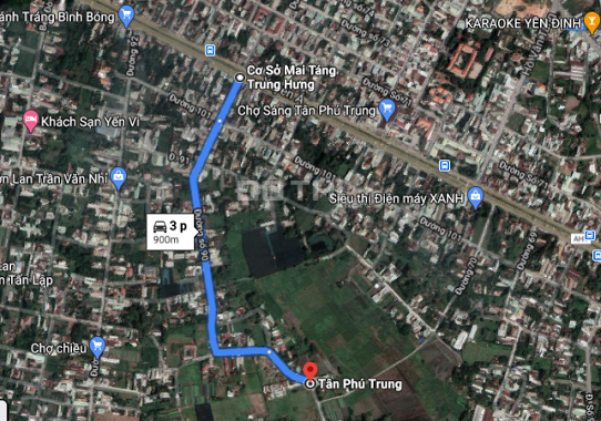 176.5m2 có 140m2 thổ cư 2 mặt tiền đường Lê Thị Sắc, xã Tân Phú Trung, Củ Chi, Hồ Chí Minh