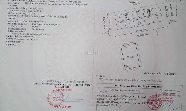 Bán căn hộ tại khu B Bông Sao, phường 5, quận 8, TP. Hồ Chí Minh